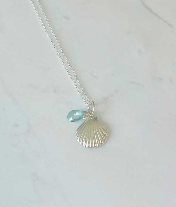Seashell Aqua Silver