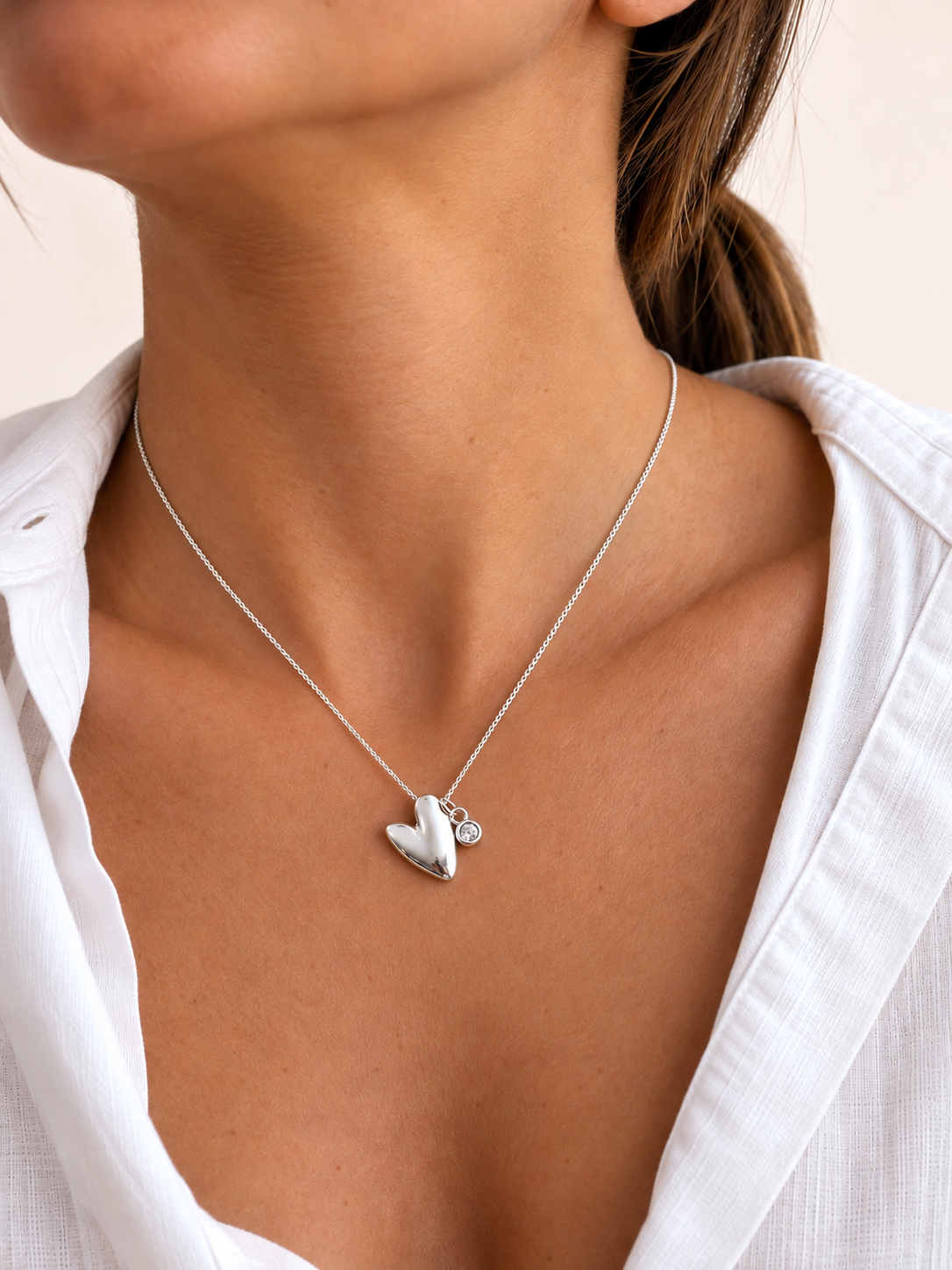 ♡ Big Ayni Silver Necklace
