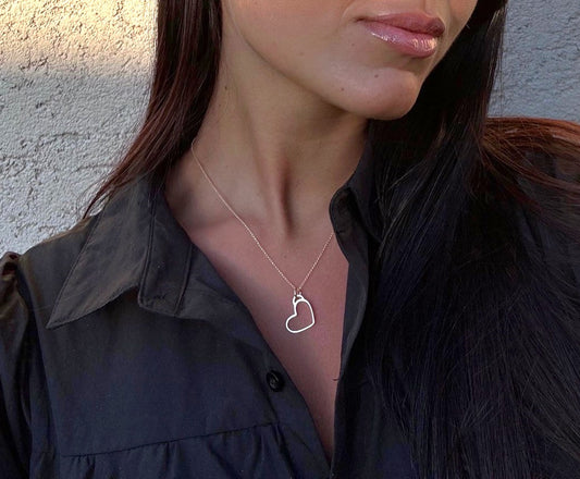 Small Whole Heart 950 Silver